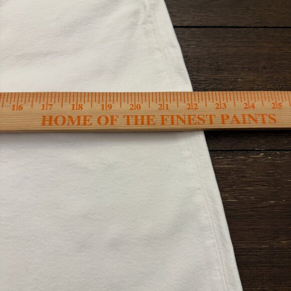 J. Crew Wide-leg denim trouser in white Size 32 - Picture 10 of 16